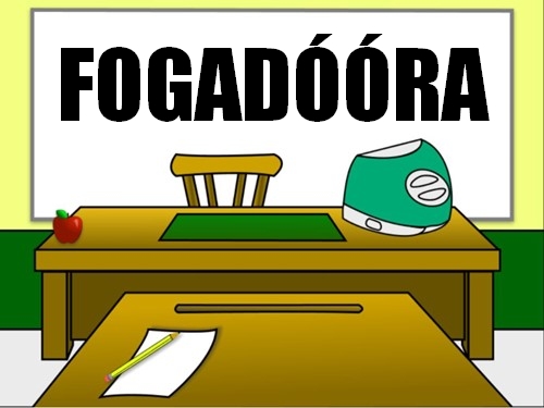 Fogadóórák a 2025-26. II. félév szorgalmi időszakában