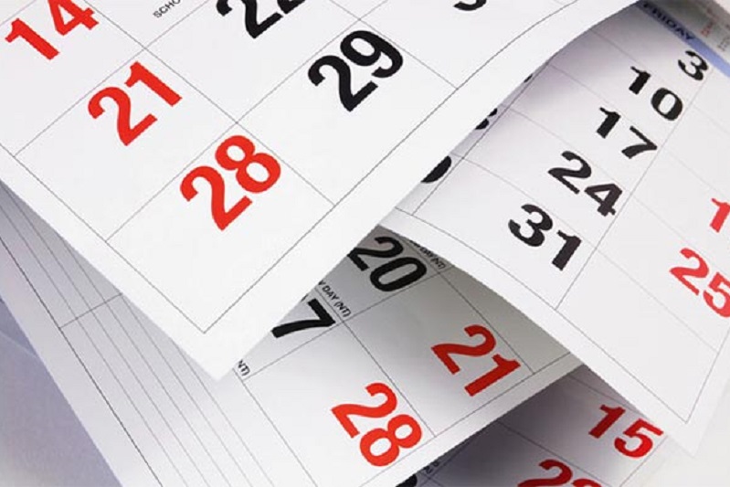 Academic year 2025/2026 schedule